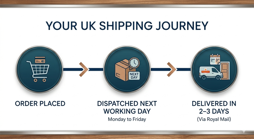 UK shipping journey infographic